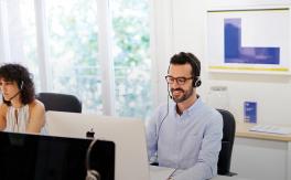 ESL employee at the office