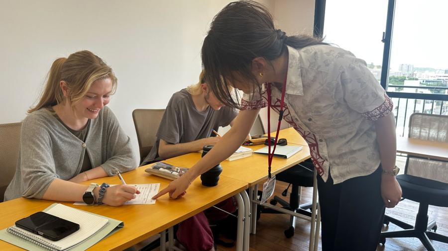 ESL Languages Genki Okinawa classroom